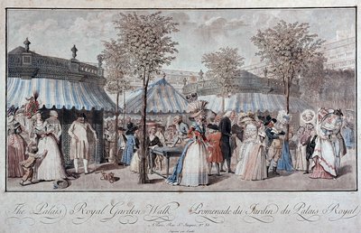 Walk Through the Royal Palace Garden by Philibert Louis Debucourt