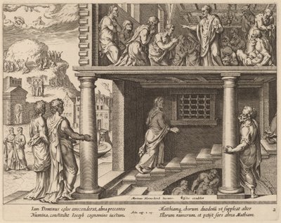 The Choosing of Saint Matthias by Philip Galle after Maerten van Heemskerck