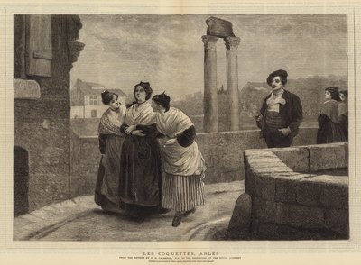 The Coquettes, Arles by Philip Hermogenes Calderon