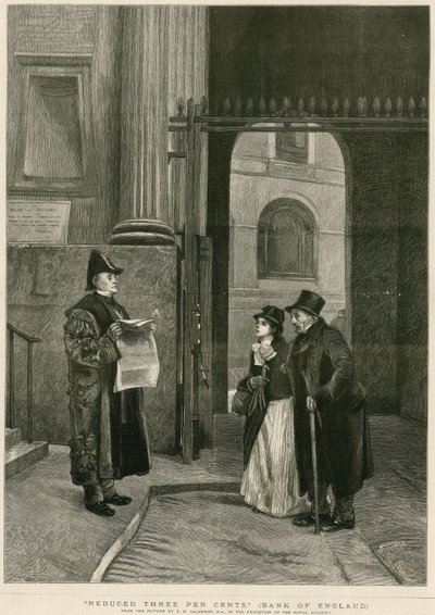 Reduced Three Percents, Bank of England by Philip Hermogenes Calderon