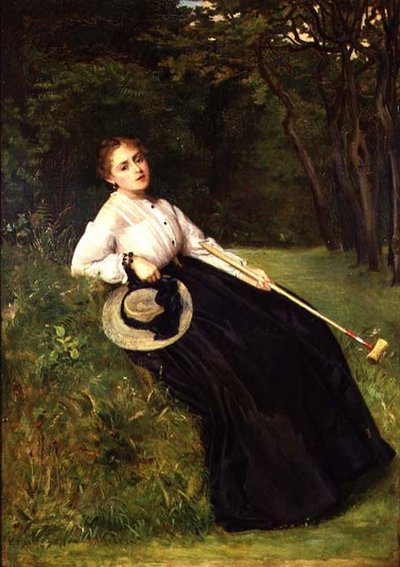 Resting in the Shade after a Game of Croquet by Philip Hermogenes Calderon