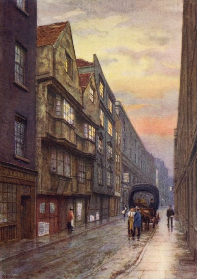 Wych Street, Strand, looking North-West, 1901 by Philip Norman
