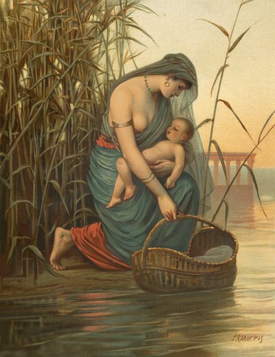 The Infant Moses and His Mother by Philip Richard Morris
