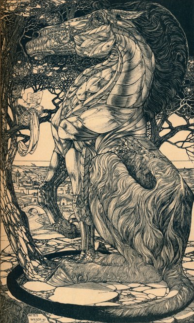 Rustum and the Simurgh, c1897 by Philip William May
