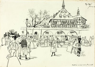 Sketch in the Midway Plaisance by Philip William May