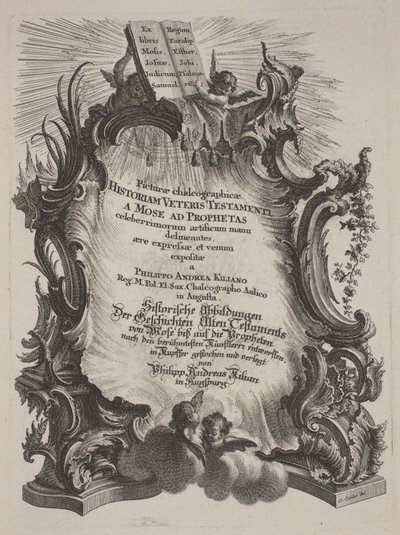 Picturae Chalcographicae Historiam Veteris et Novi Testamenti by Philipp Andreas Kilian after Various Artists, Johann Michael Wagner