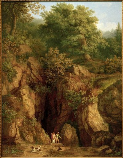 Grotto of St. Francis on Monte Verna I by Philipp Hackert