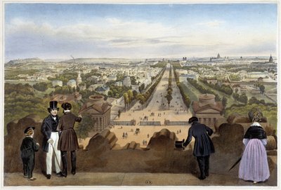 View of Paris from the Arc de l