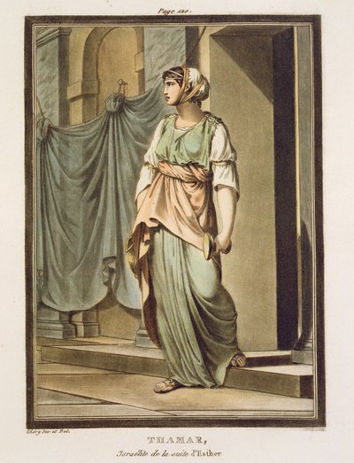 Thamar, an Israelite in the Retinue of Esther, costume for 