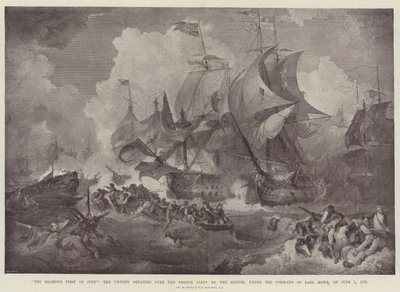 The Glorious First of June, the Victory Obtained Over the French Fleet by the British, Under the Command of Earl Howe, on 1 June 1794 by Philippe Jacques de Loutherbourg