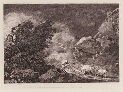 A Storm by Philippe de (after) Loutherbourg