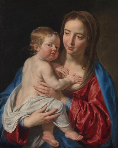 Mary with the Child by Philippe de Champaigne