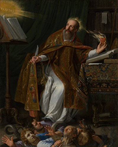 Saint Augustine in his Study Trampling the Heretics by Philippe de Champaigne