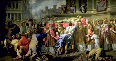 The Translation of the Bodies of SS. Gervase and Protase to Milan Cathedral by Philippe de Champaigne