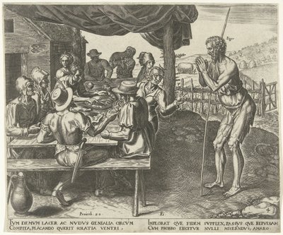 The Sloth May Not Eat After the Harvest by Philips Galle