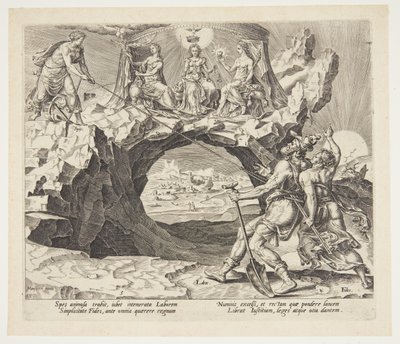The Diligent Worker Aspiring to Righteousness of the Lord by Philips Galle
