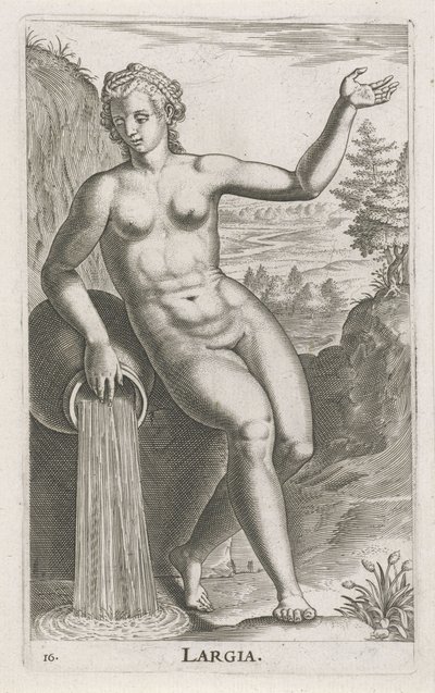 Water Nymph Largia by Philips Galle
