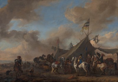 Army Camp by Philips Wouwerman