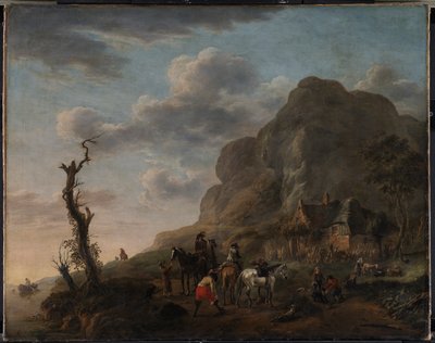 Landscape with Horsemen at Rest by Philips Wouwerman