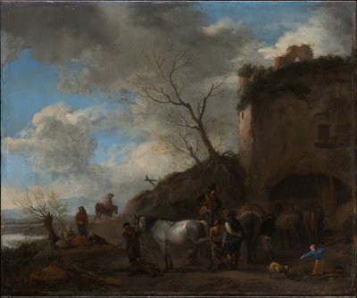 Riders at a Blacksmith