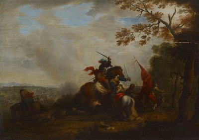 Scene from a Cavalry Battle by Philips Wouwerman