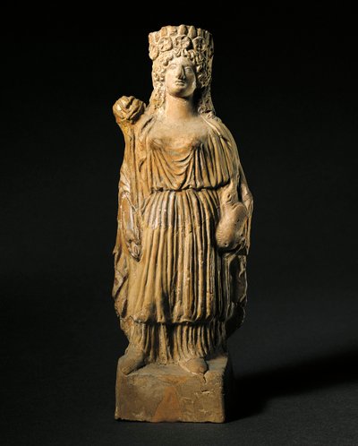 Phoenician Art: Terracotta Statuette Representing the Deity Tanit. 3rd-2nd Century BC. Madrid, Museo Arqueologico Nacional by Phoenician