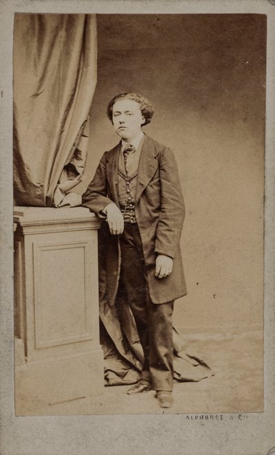 Portrait of the composer Louis Diémer, c. 1875 by Photo studio Alphonse and Cie.