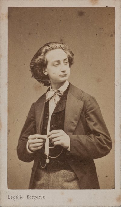Portrait of the violinist and composer Henri Ketten 1848-1883 by Photo studio Legé and Bergeron.