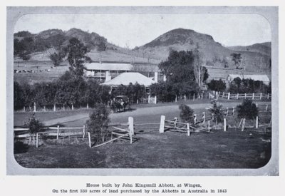 House built by John Kingsmill Abbott at Wingen by Photographer Australian