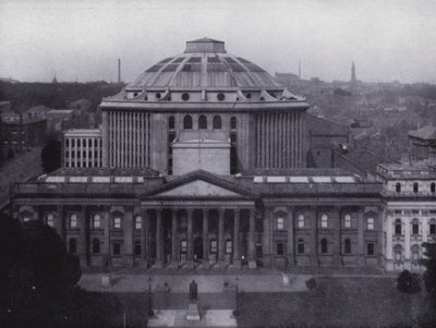 Melbourne: Public Library and Museum, portraying the largest dome in the Southern Hemisphere, Library contains 350,000 volumes by Photographer Australian