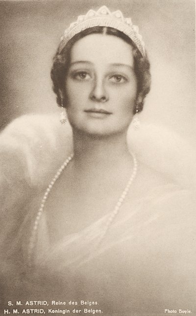 Astrid of Sweden, Queen of the Belgians, Consort of Leopold III of Belgium by Photographer Belgian