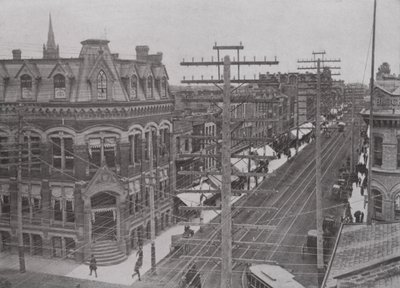 Dundas Street, Looking East, London, Ontario by Photographer Canadian