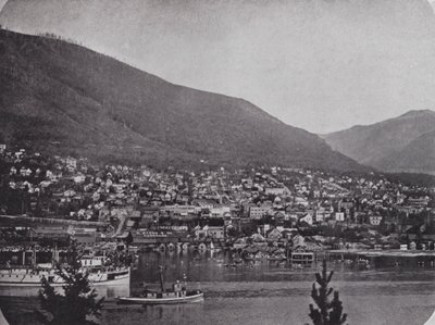 Nelson, from across the Kootenay River by Photographer Canadian