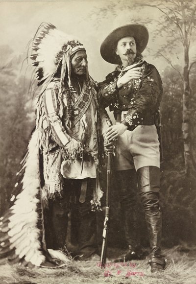 Sitting Bull and Buffalo Bill by Photographer Canadian