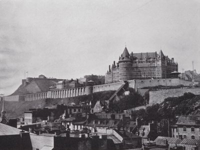 The Chateau and Citadel from Lower Town, Quebec by Photographer Canadian