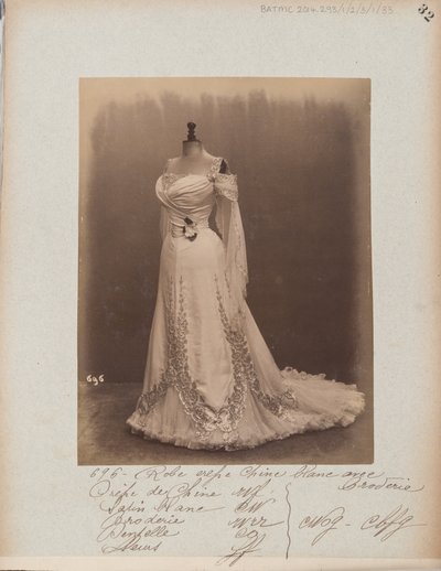 Album Page: House of Worth, Ball Gown by Photographer French