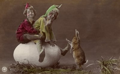Easter Card with Elves by Photographer German