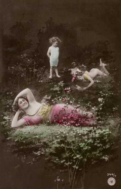 Family on a riverbank by Photographer German