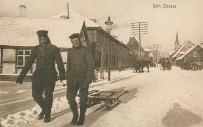 German occupation of Jelgava in Latvia during the First World War by Photographer German