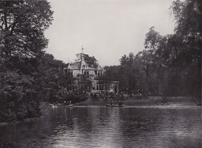 Great Garden, Karola Lake and Restaurant (b/w photo) by Photographer German