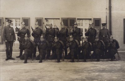 Group of German army infantry soldiers by Photographer German