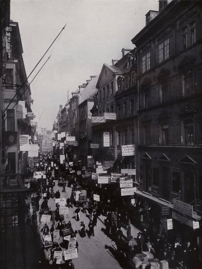 Petersstrasse During the Fair, Leipzig by Photographer German