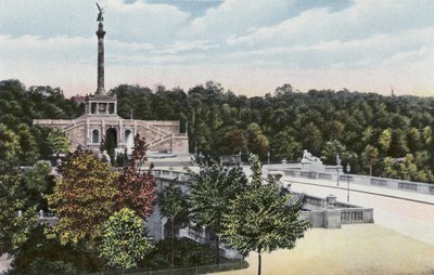 Munich: Friedensdenkmal with Prinzregentenstrasse by Photographer German