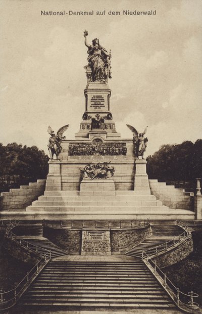 Nationaldenkmal, monument commemorating the unification of Germany, Rudesheim am Rhein, Hesse by Photographer German