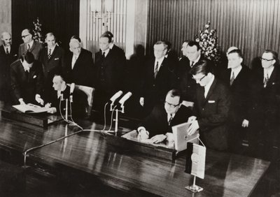 On 26 May 1972 the Traffic Treaty, the First State Treaty Between the German Democratic Republic and the Federal Republic of Germany, was Signed in the GDR Capital, Berlin by Photographer German