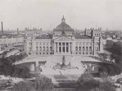 Reichstag Building and Bismarck Monument by Photographer German