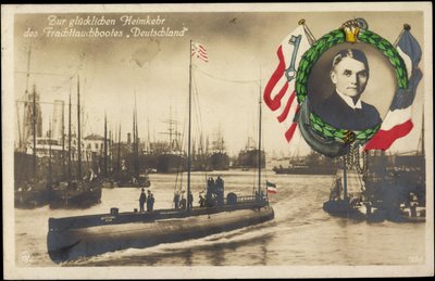 Return of the Cargo Diving Boat Germany, U Boat by Photographer German
