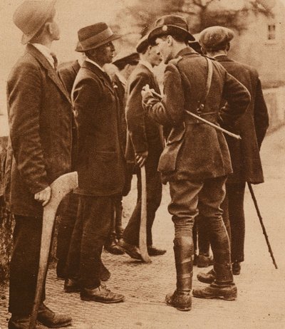 Sinn Fein Officer and Recruits, Ireland by Photographer Irish