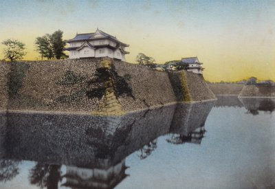 The Osaka Castle built in 1583 by Hideyoshi by Photographer Japanese