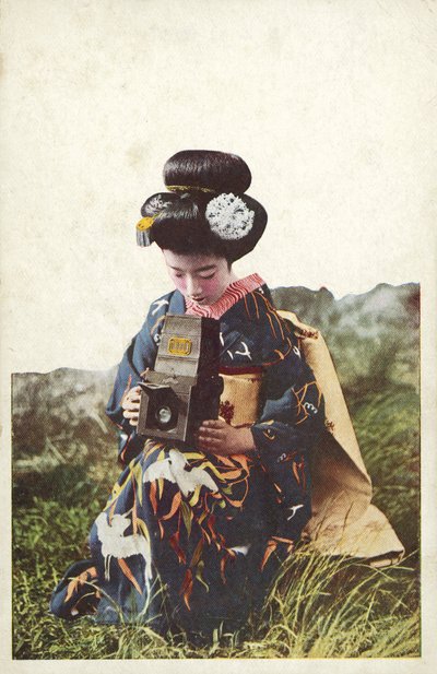 Japanese woman wearing traditional costume by Photographer Japanese